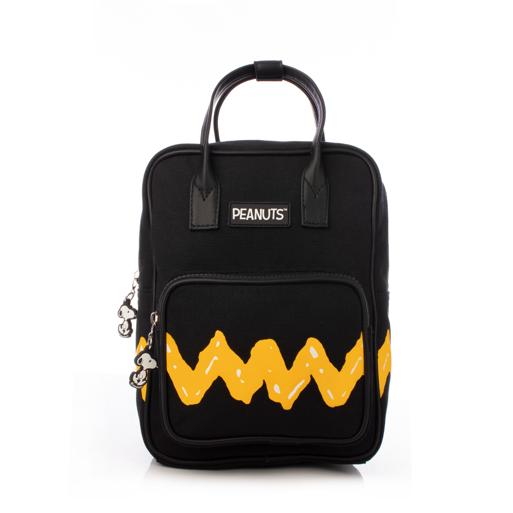 Foto 1 | Mini Backpack Charlie Brown Negro Peanuts Snoopy Oficial