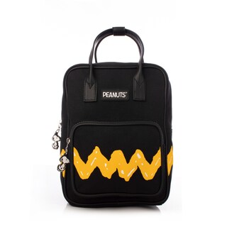Foto 1 | Mini Backpack Charlie Brown Negro Peanuts Snoopy Oficial