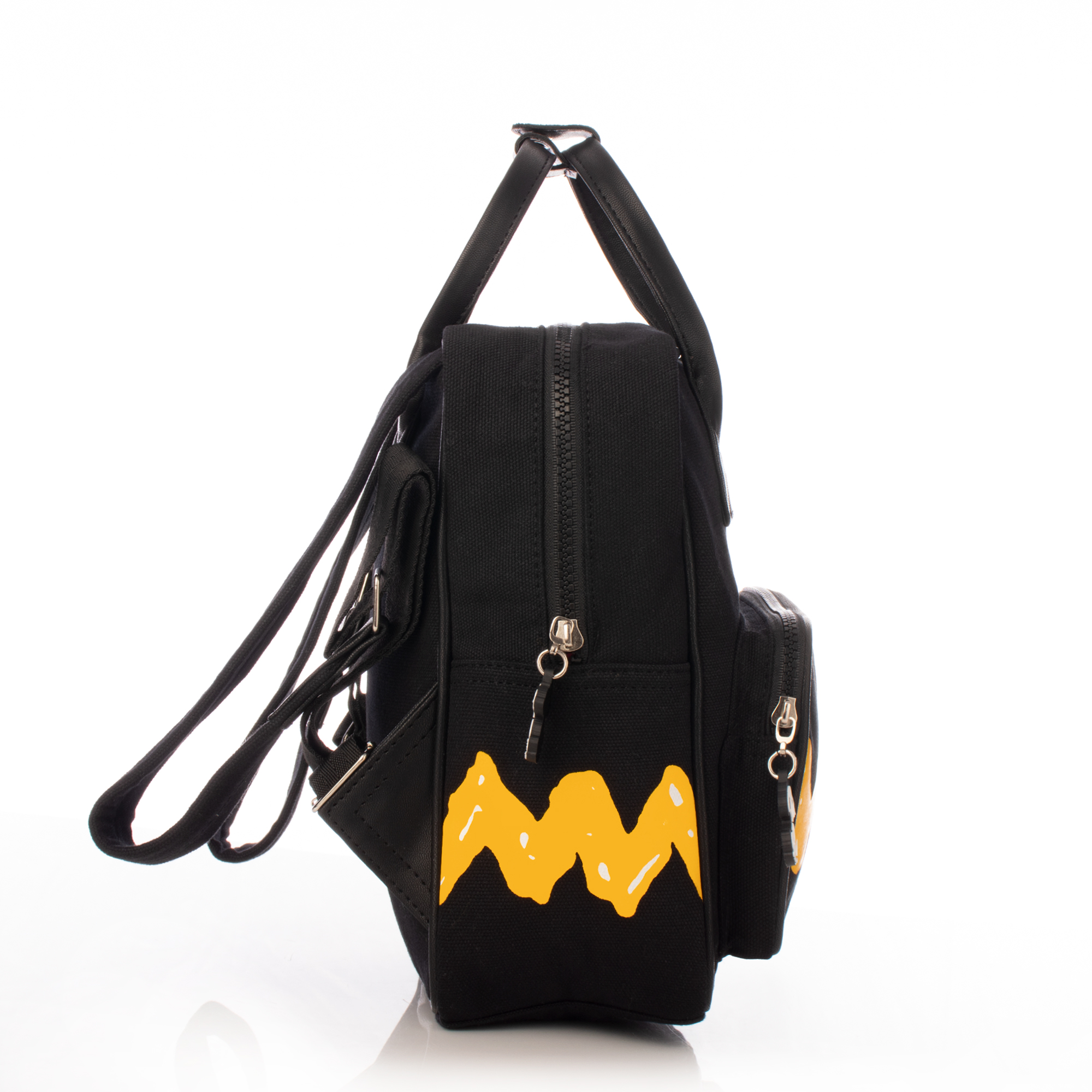 Foto 3 | Mini Backpack Charlie Brown Negro Peanuts Snoopy Oficial