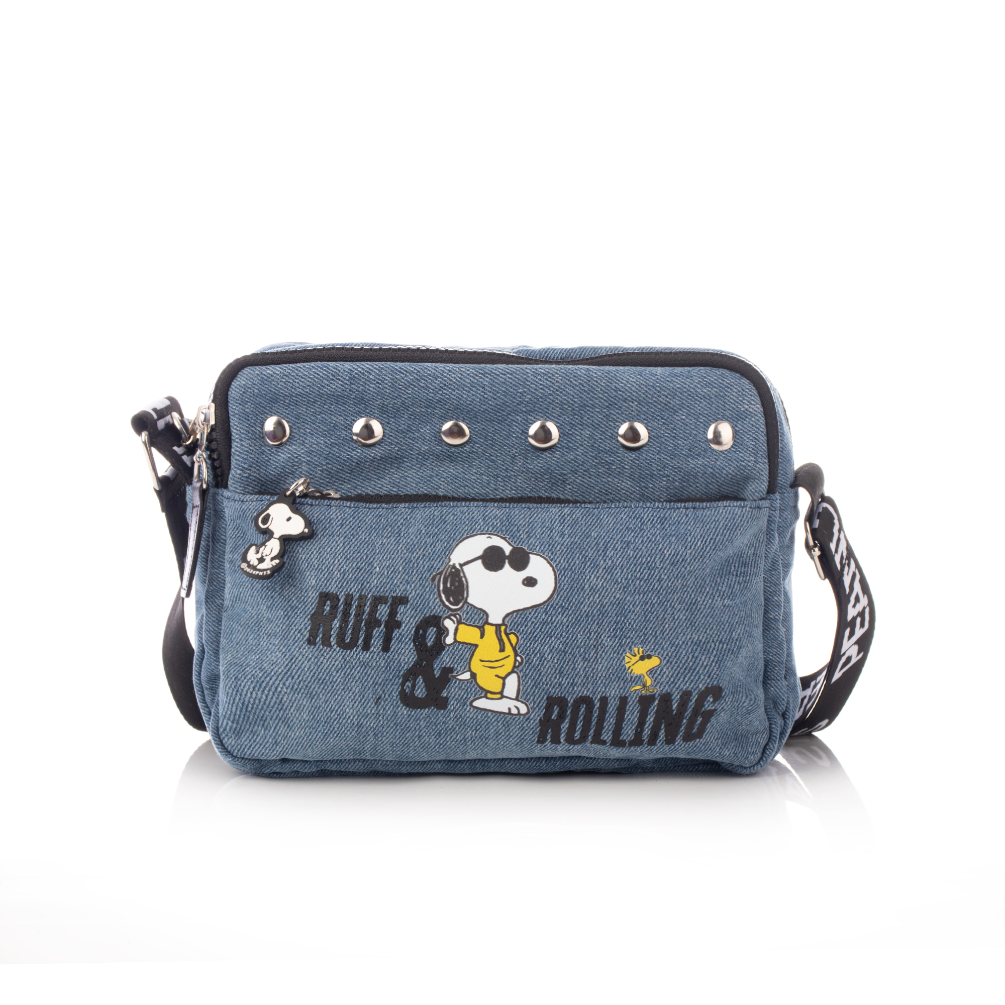 Foto 1 | Handbag Ruff  Rolling Peanuts Clasica Snoopy Oficial Mezclilla
