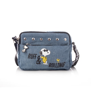 Foto 1 | Handbag Ruff Rolling Peanuts Clasica Snoopy Oficial Mezclilla
