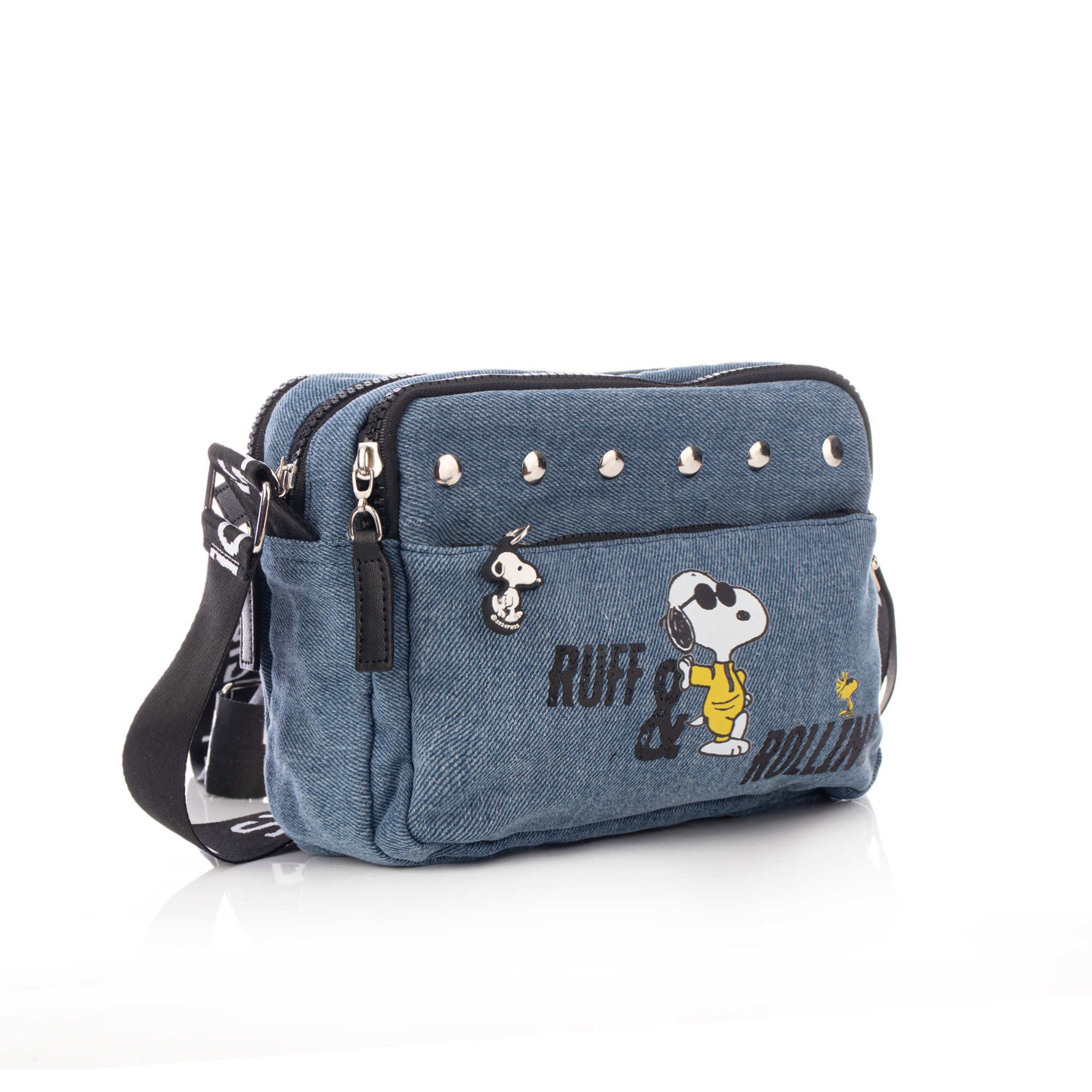 Foto 2 | Handbag Ruff  Rolling Peanuts Clasica Snoopy Oficial Mezclilla