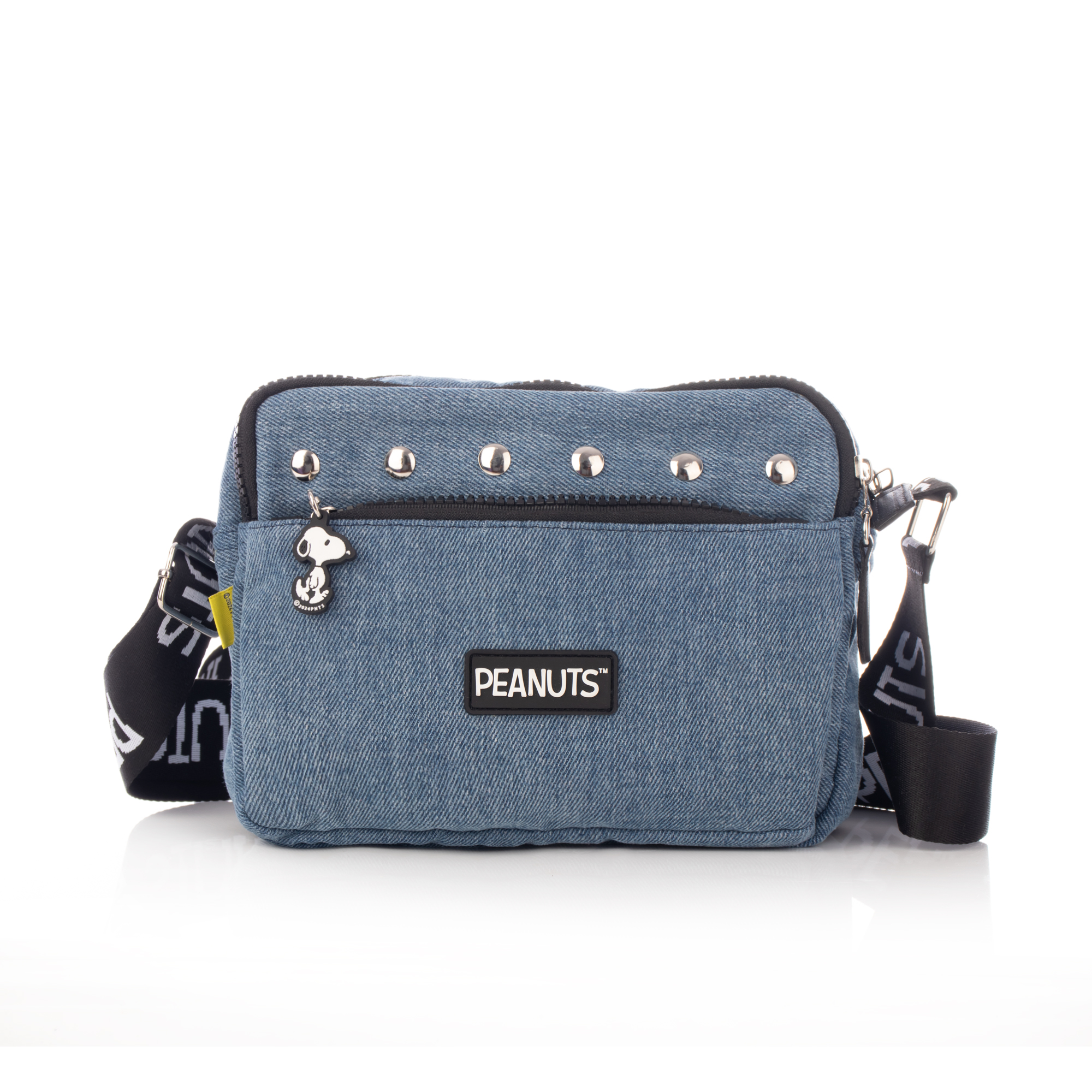 Foto 4 pulgar | Handbag Ruff  Rolling Peanuts Clasica Snoopy Oficial Mezclilla