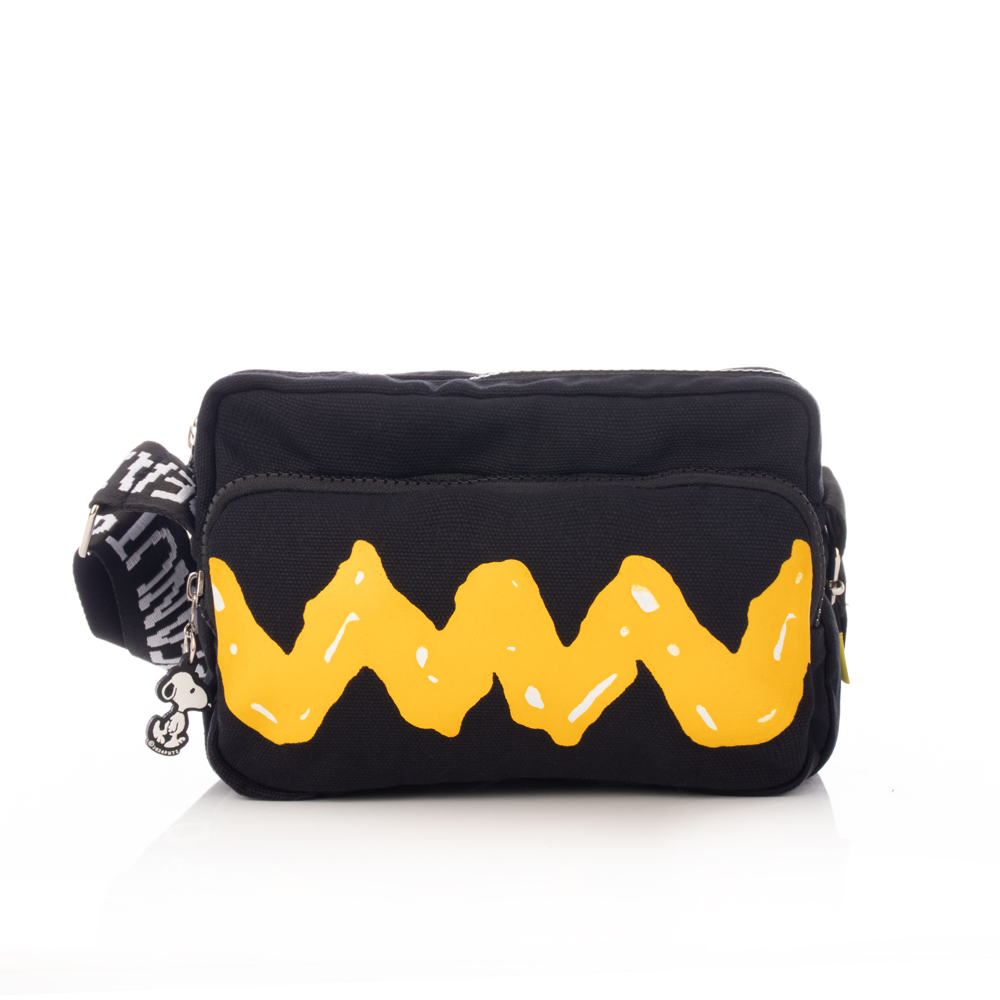 Foto 2 pulgar | Handbag Bolso Charlie Brown Negro Peanuts Snoopy Oficial