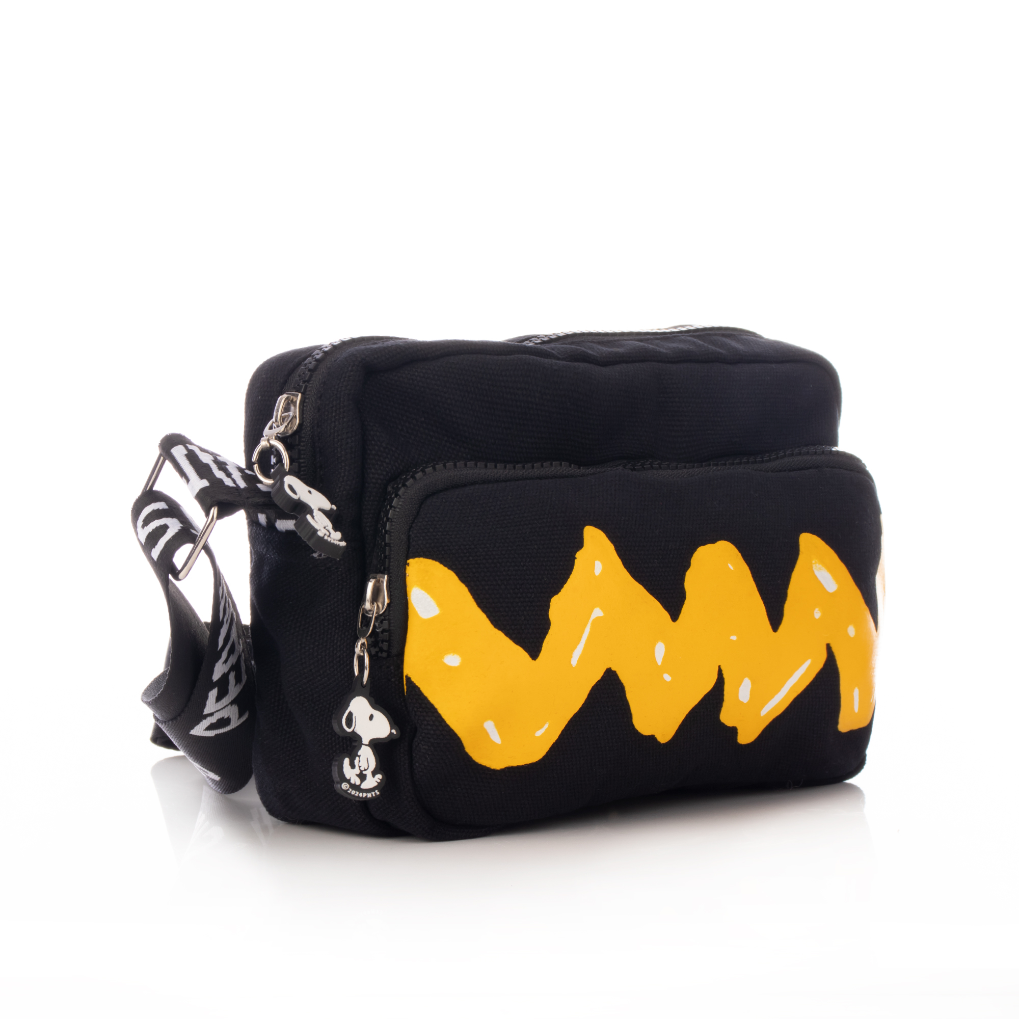 Foto 3 pulgar | Handbag Bolso Charlie Brown Negro Peanuts Snoopy Oficial
