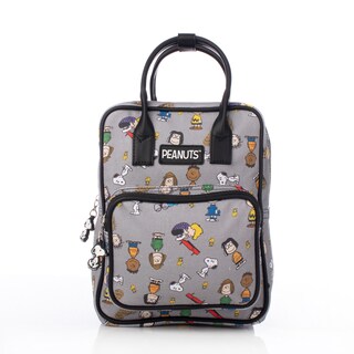 Foto 1 | Mini Backpack Bolso Snoopy Y Sus Amigos Gris Oficial