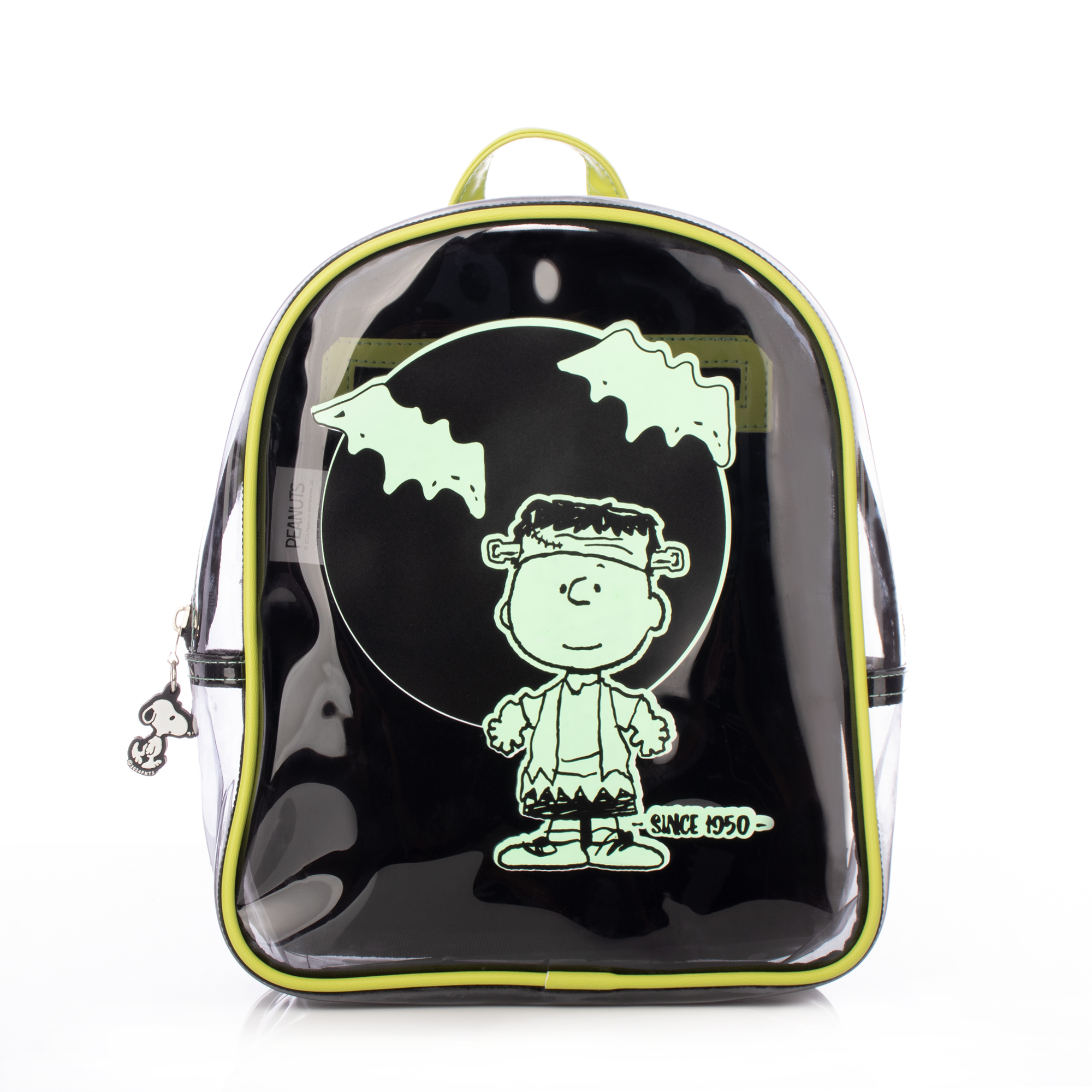 Foto 2 pulgar | Mini Backpack Charlie Brown Tinieblas Negro Transparente Snoopy