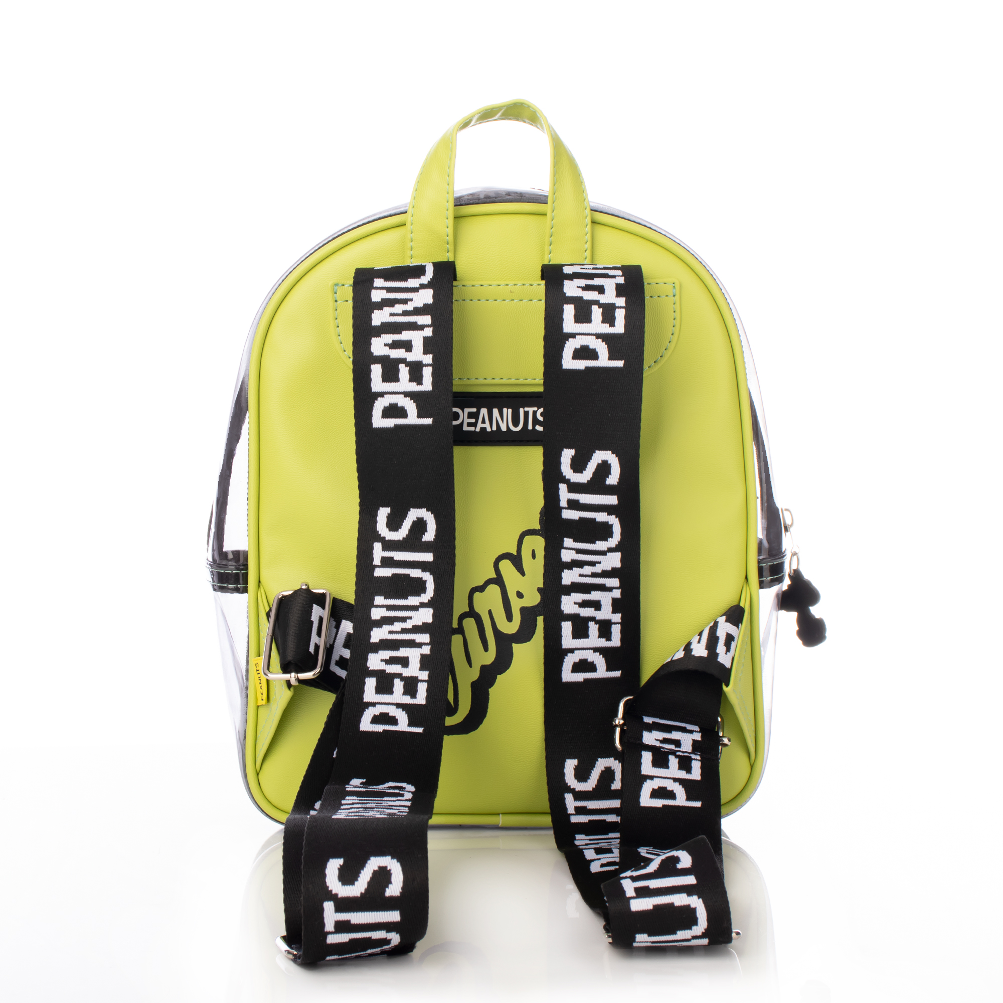 Foto 4 pulgar | Mini Backpack Charlie Brown Tinieblas Negro Transparente Snoopy