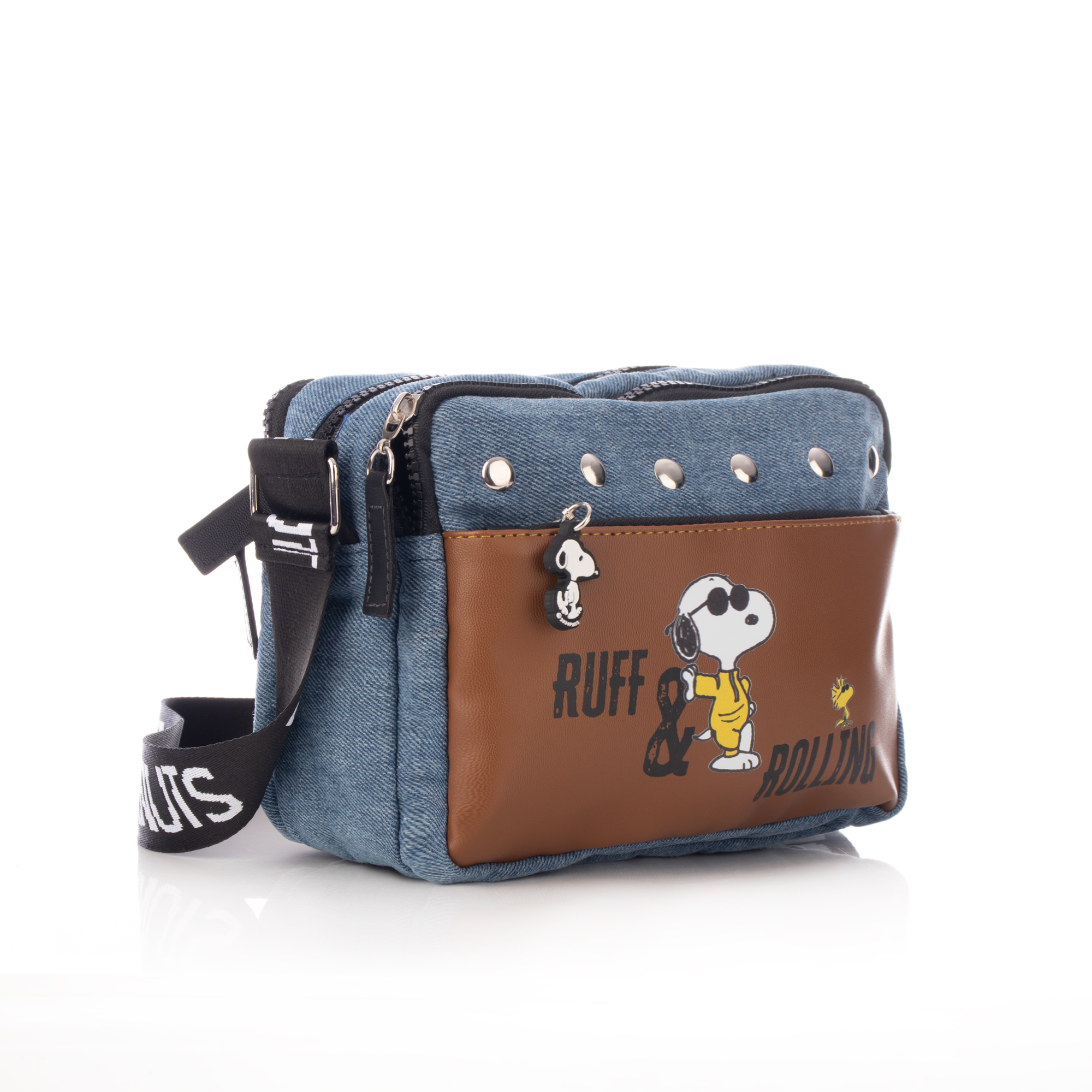 Foto 3 pulgar | Handbag Ruff  Rolling Peanuts Original Snoopy Mezclilla