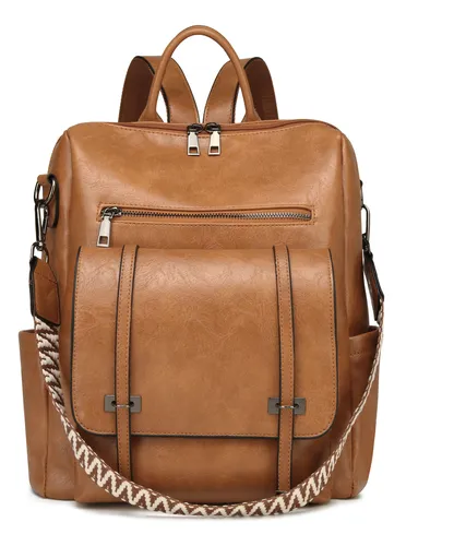Foto 1 | Mochilas Xtellar De Cuero Para Mujer Pu Cuero Antirrobo