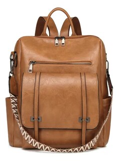 Foto 1 | Mochilas Xtellar De Cuero Para Mujer Pu Cuero Antirrobo