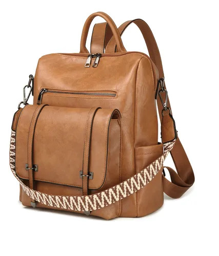 Foto 2 | Mochilas Xtellar De Cuero Para Mujer Pu Cuero Antirrobo