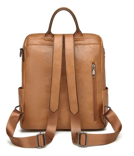 Foto 4 pulgar | Mochilas Xtellar De Cuero Para Mujer Pu Cuero Antirrobo