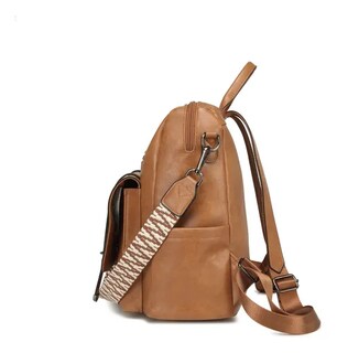 Foto 4 | Mochilas Xtellar De Cuero Para Mujer Pu Cuero Antirrobo