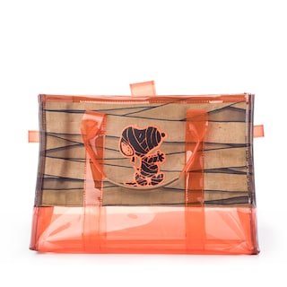 Foto 1 | Bolsa De Mano Tote Snoopy Monster Oficial Naranja Peanust