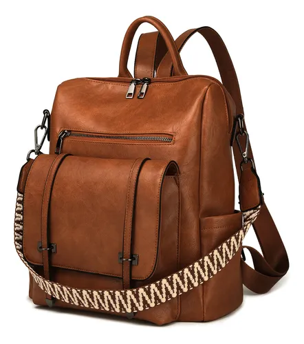 Foto 1 | Mochilas Xtellar De Cuero Para Mujer Pu Cuero Antirrobo