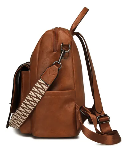 Foto 4 pulgar | Mochilas Xtellar De Cuero Para Mujer Pu Cuero Antirrobo