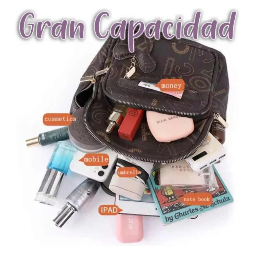 Foto 4 pulgar | Bolsa Mochila Mujer Casual Belug  Beige