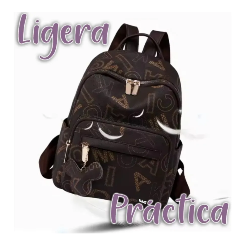 Foto 6 pulgar | Bolsa Mochila Mujer Casual Belug  Beige