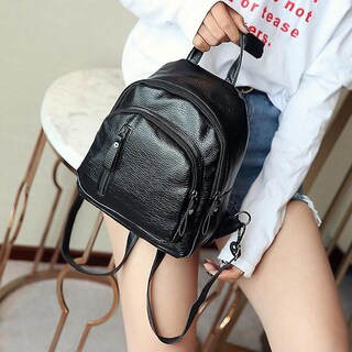 Foto 2 | Mochila Huoguo Para Mujer Y Niña Mochila Escolar Hombro Piel Sintética - Venta Internacional.