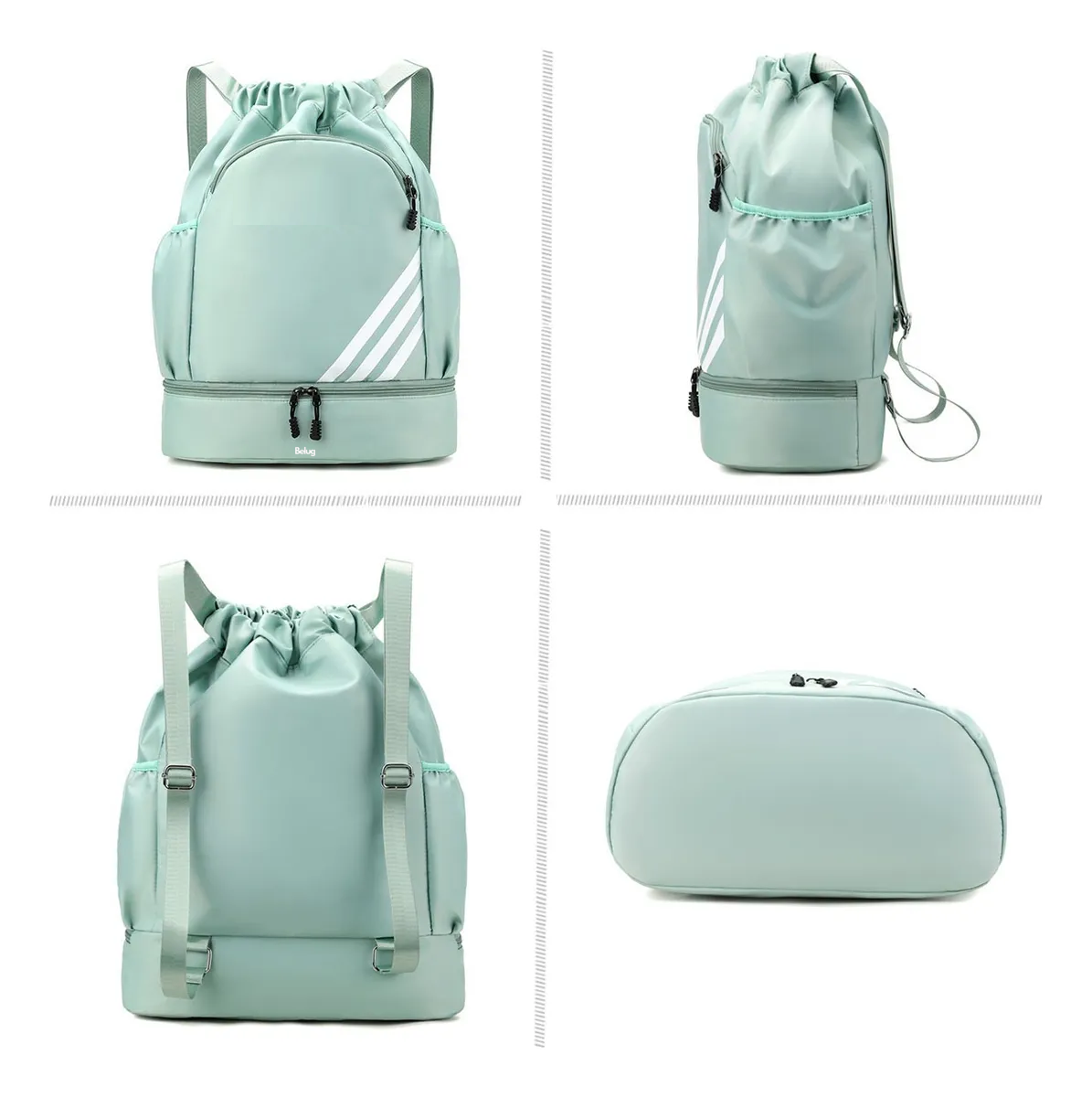 Foto 4 pulgar | Mochila Belug  Impermeable Mochilas Deportiva Verde Claro