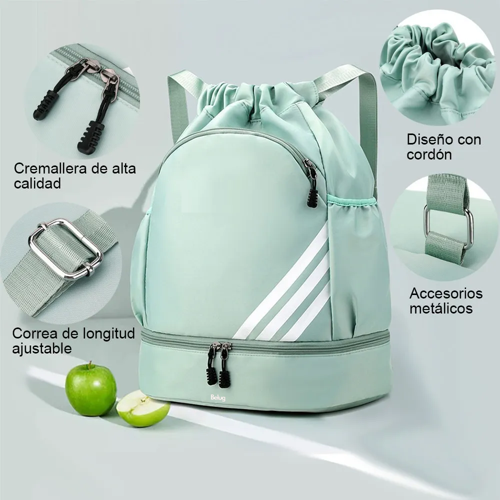 Foto 6 pulgar | Mochila Belug  Impermeable Mochilas Deportiva Verde Claro