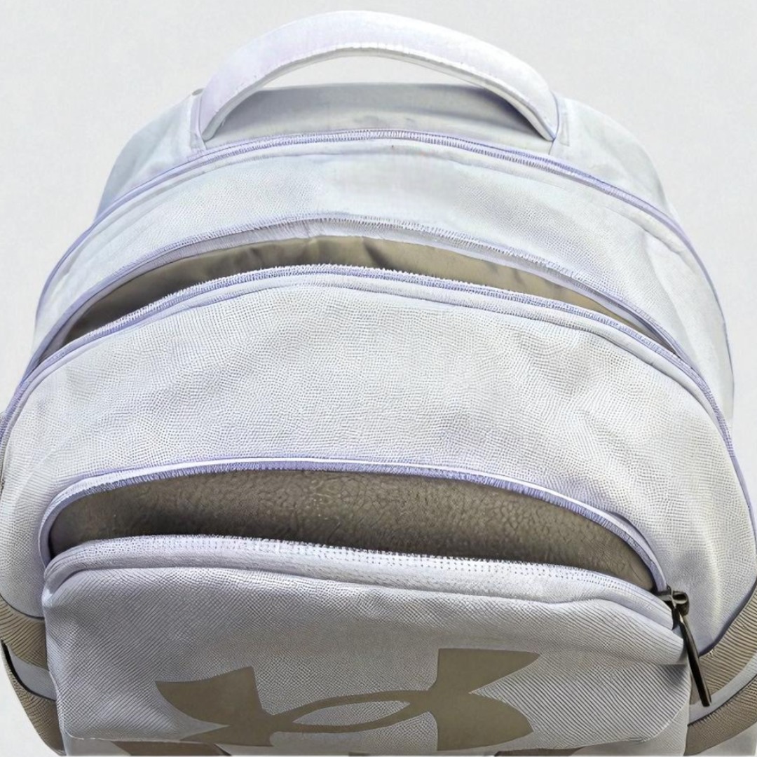 Foto 6 pulgar | Mochila Under Armour Escolar Casual Hustle 5.0 Lila Espacioso Compartimento Laptop