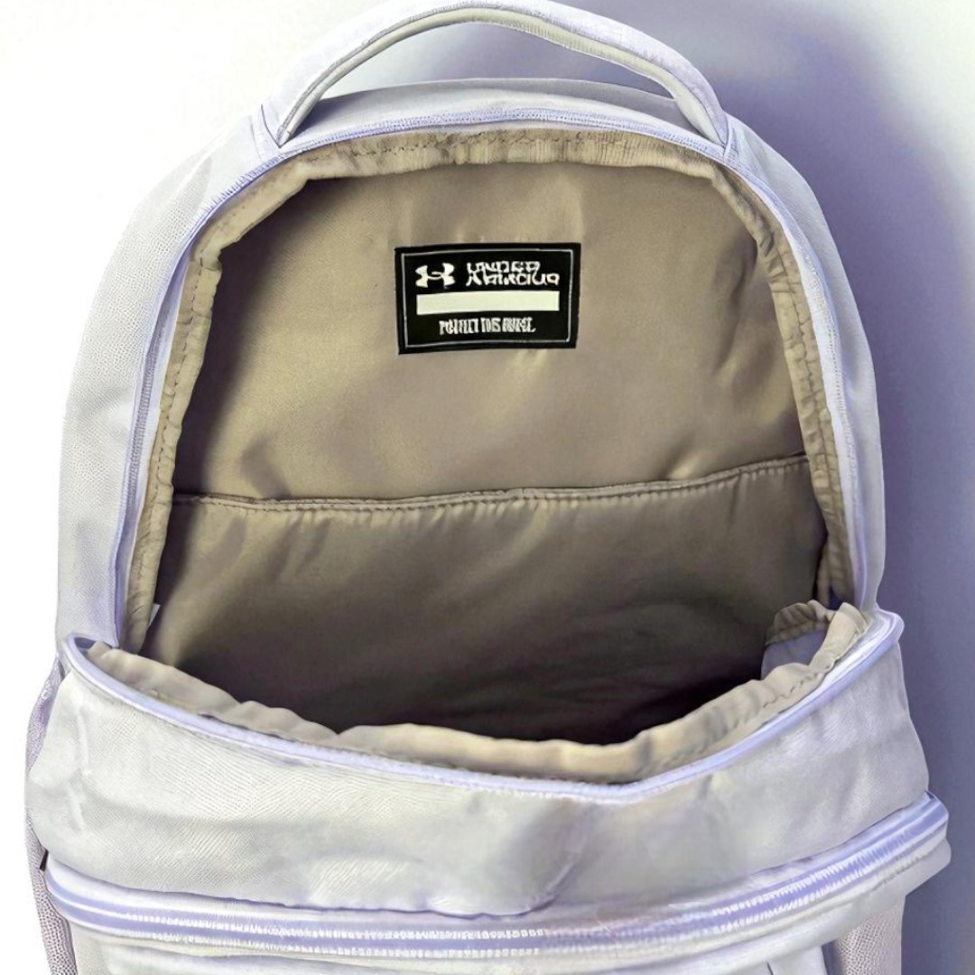 Foto 6 | Mochila Under Armour Escolar Casual Hustle 5.0 Lila Espacioso Compartimento Laptop