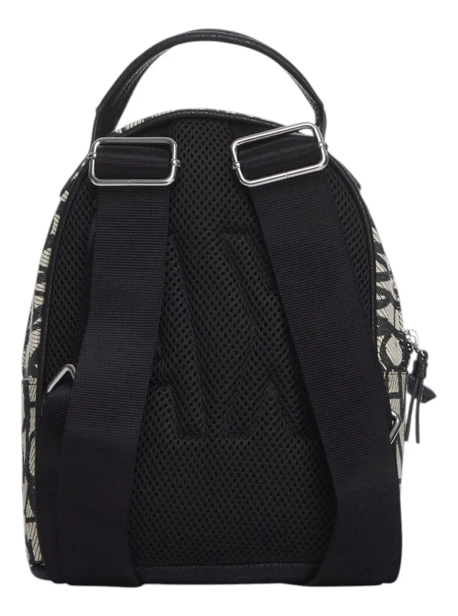 Foto 4 pulgar | Mochila Armani Exchange Bolso Monograma Moda Mujer Pequeña Y Práctica Original