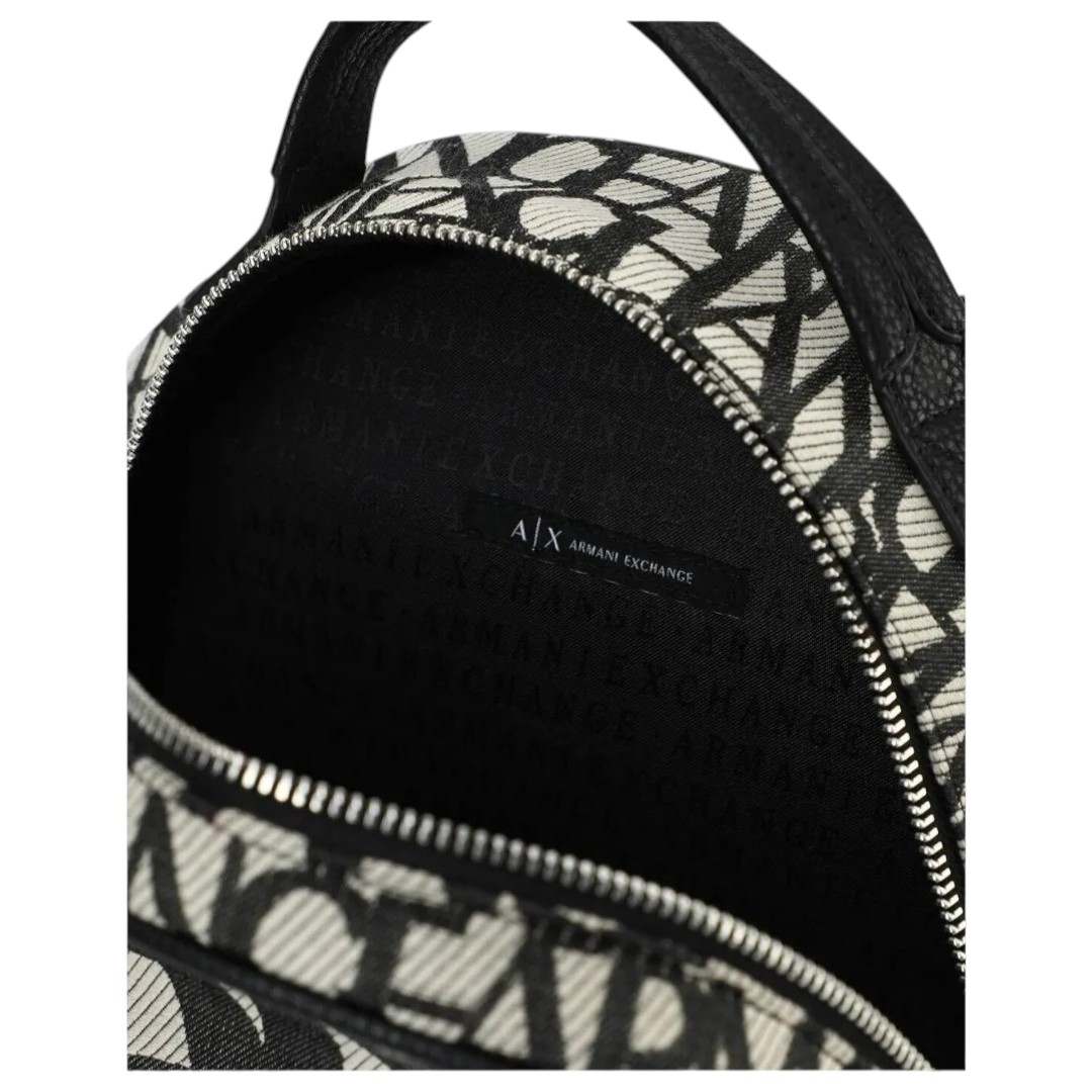 Foto 6 pulgar | Mochila Armani Exchange Bolso Monograma Moda Mujer Pequeña Y Práctica Original