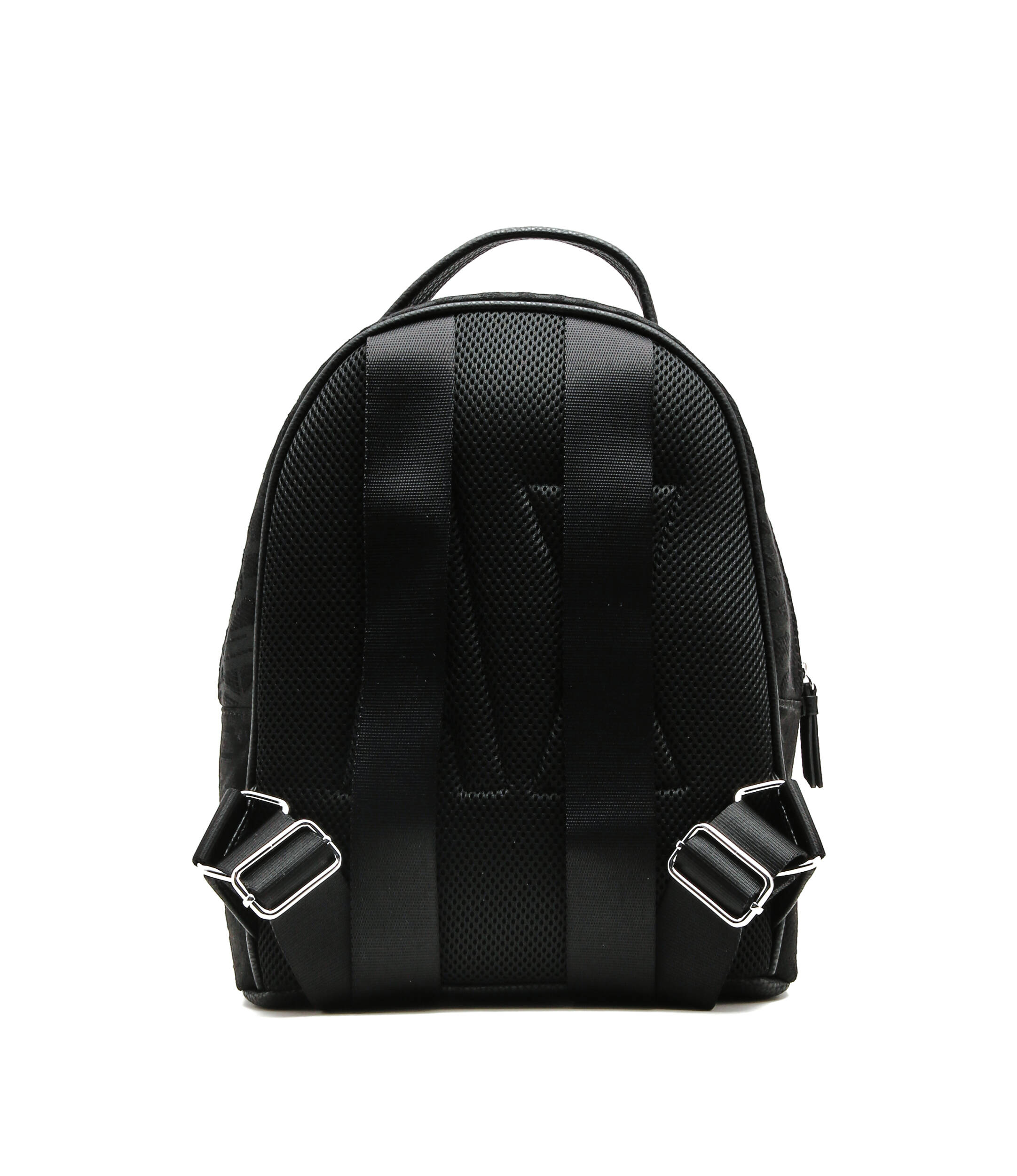 Foto 6 pulgar | Mochila Armani Exchange Bolso Monograma Logo Negro Para Mujer Pequeña Y Práctica