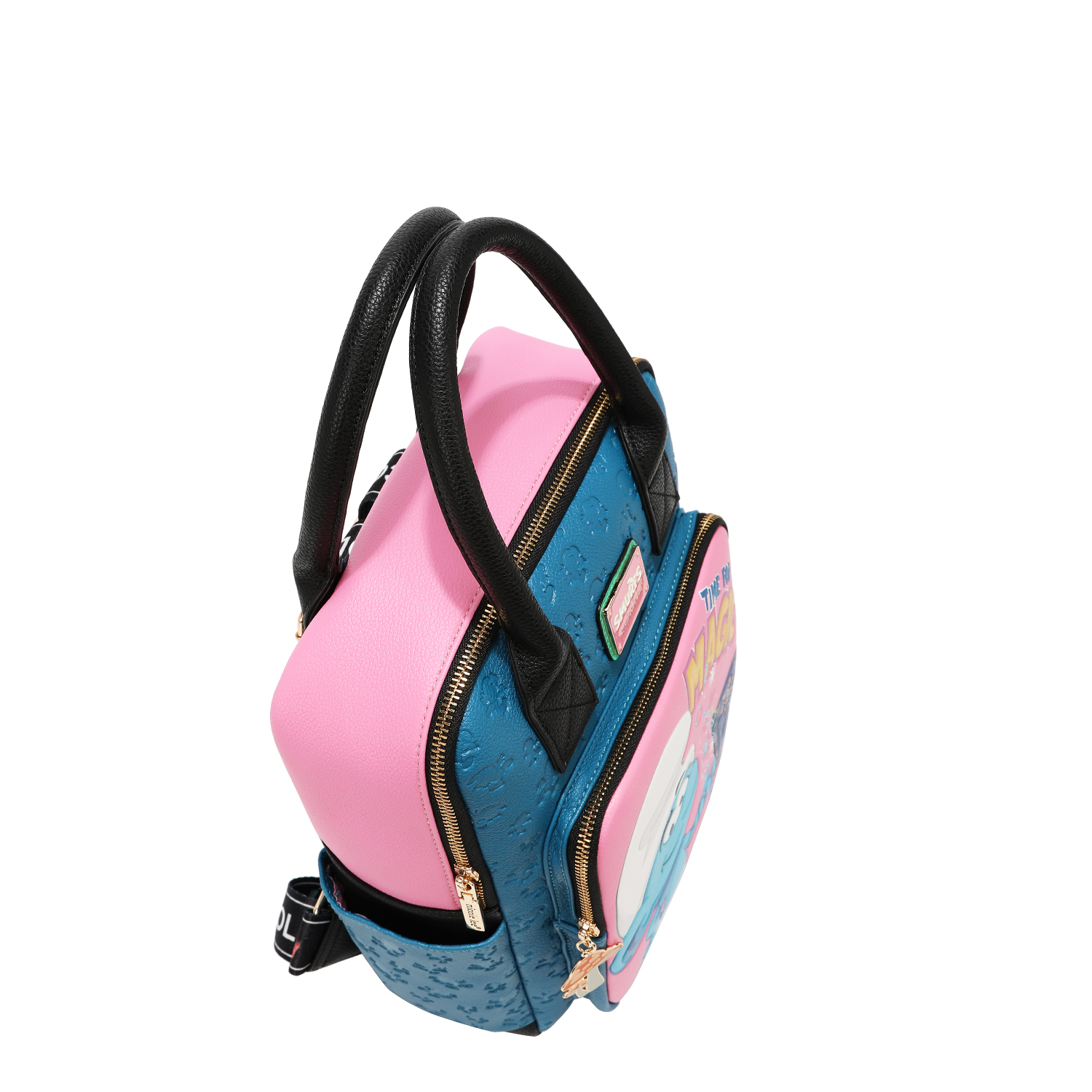 Foto 4 pulgar | Mochila Estampada Con Grabado Smurfs By Nicole Lee