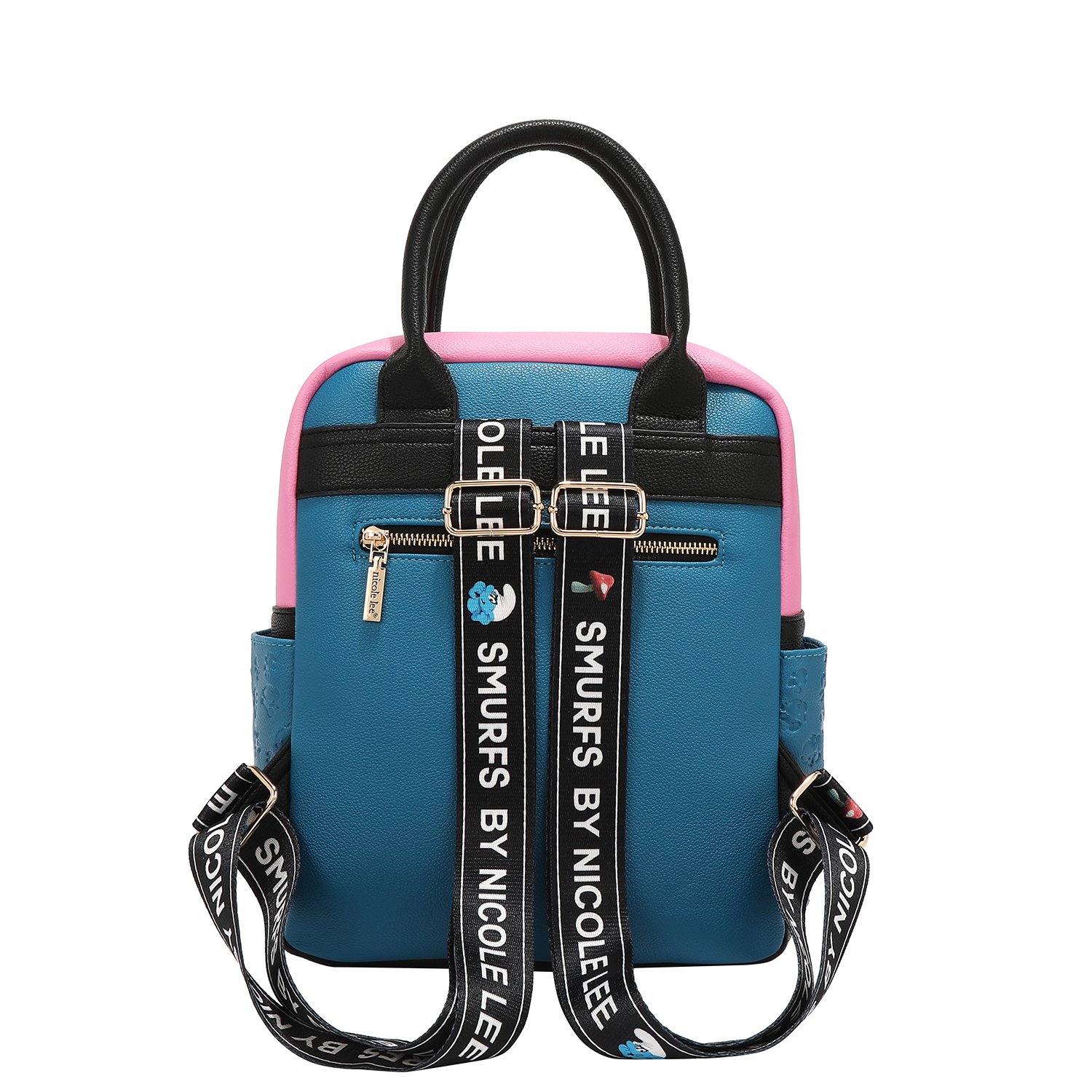 Foto 5 | Mochila Estampada Con Grabado Smurfs By Nicole Lee