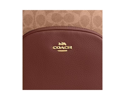 Foto 4 | Mochila Court Backpack Signature Canvas Cz176 Color Café