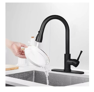 Foto 2 | Grifo Monomando Wünd Llave Fregadero Mezcladora Cocina Color Negro Mate