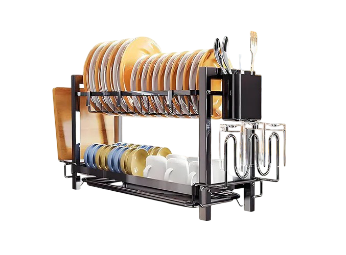Foto 2 pulgar | Escurridor Xtellar De Platos De 2 Niveles Con Bandejas De Extraíbles