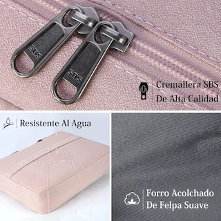 Foto 2 | Maletín Malubero Rosa para Laptop de 15.6 Pulgadas