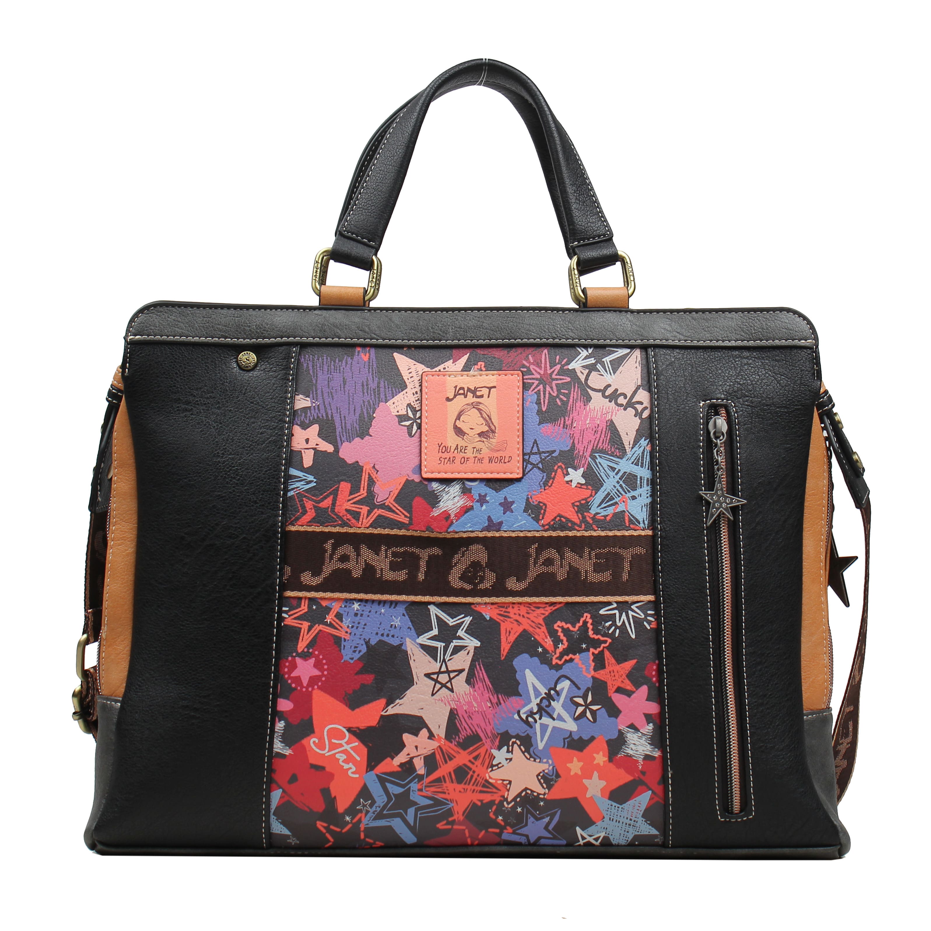 Foto 4 pulgar | Bolso Tipo Portafolio Janet Bear Paris Dream J020a