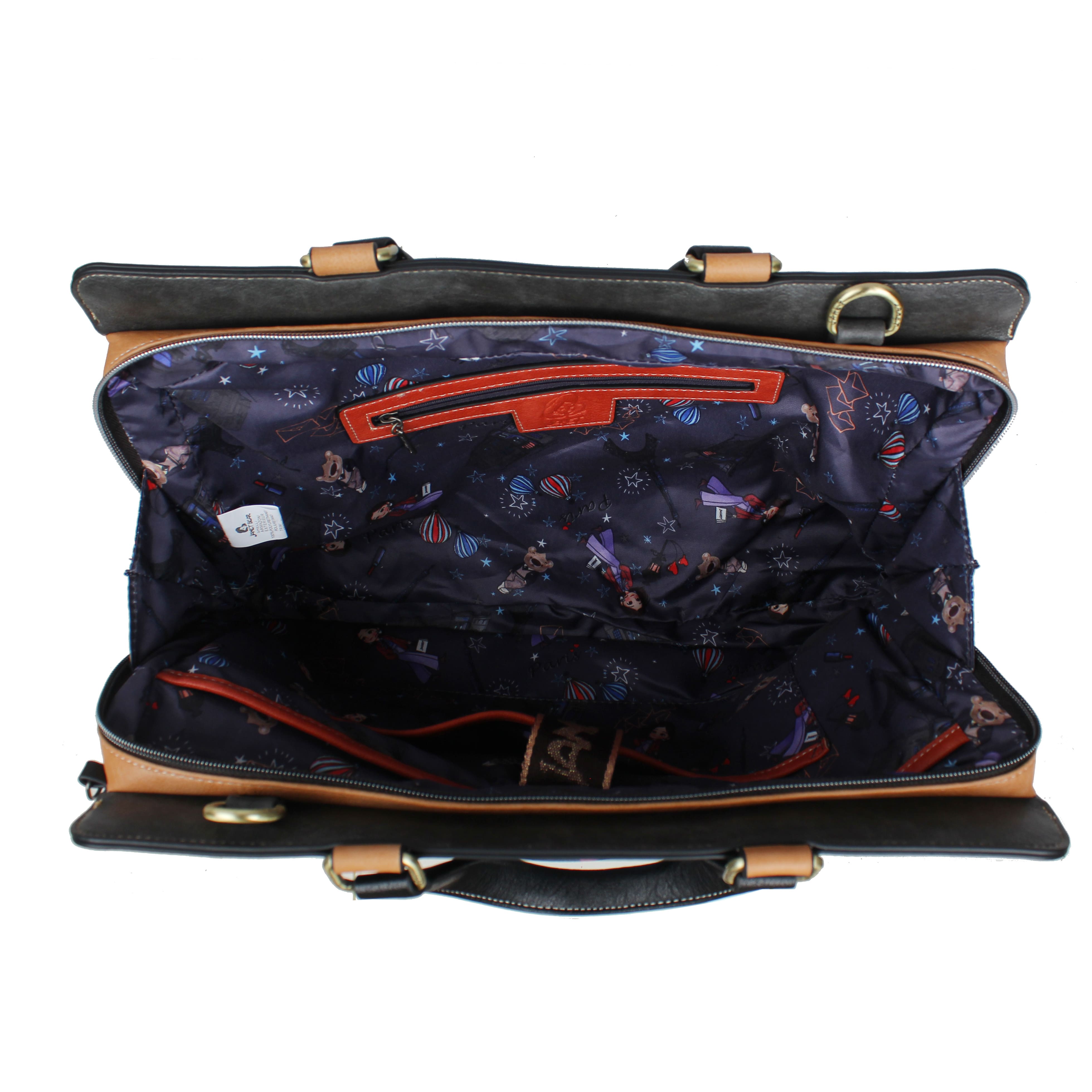 Foto 5 pulgar | Bolso Tipo Portafolio Janet Bear Paris Dream J020a