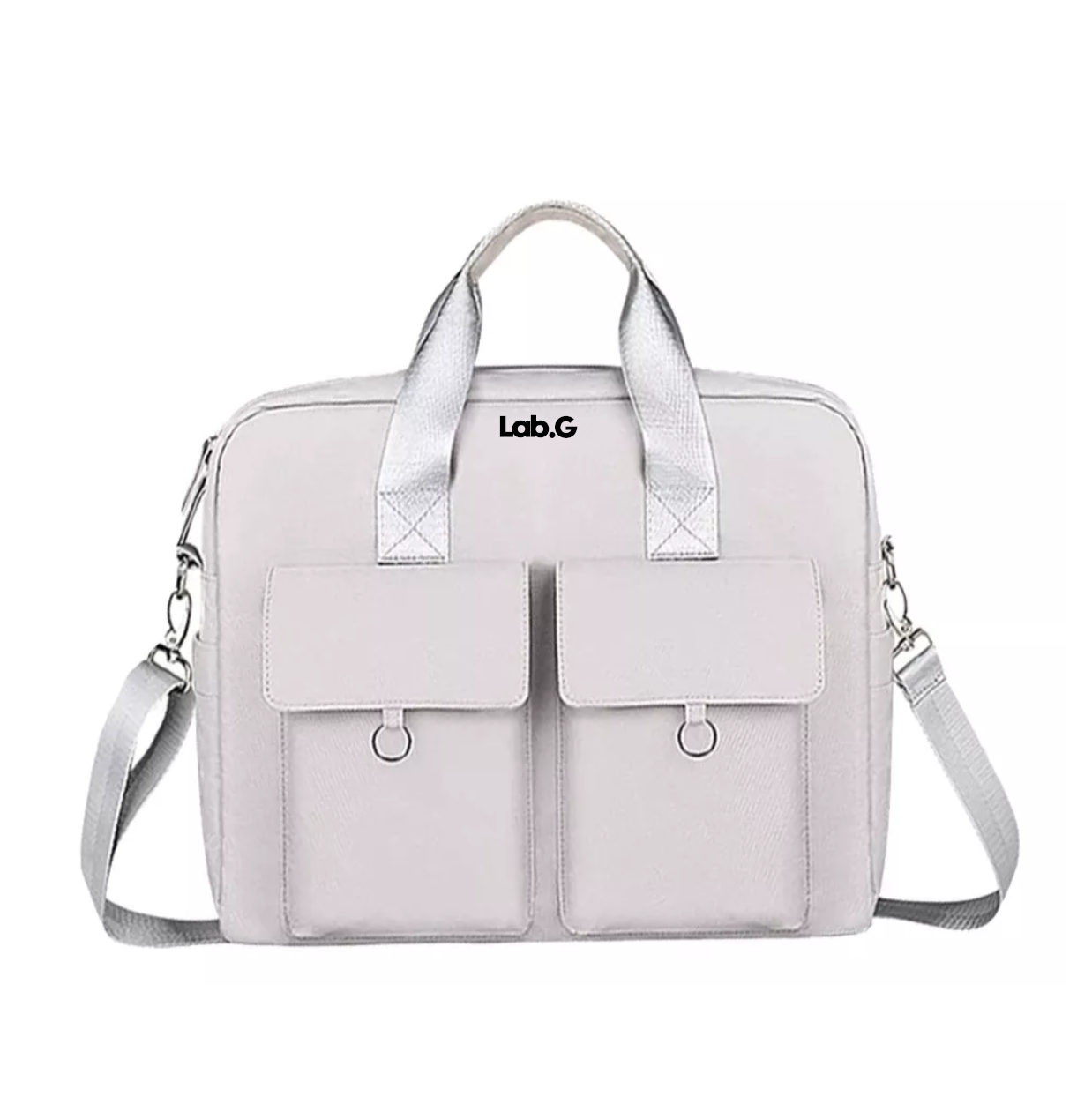 Impermeable Maletin Lab.g Bolsa Para Laptop De 15.6inch Dama Mujer Gris