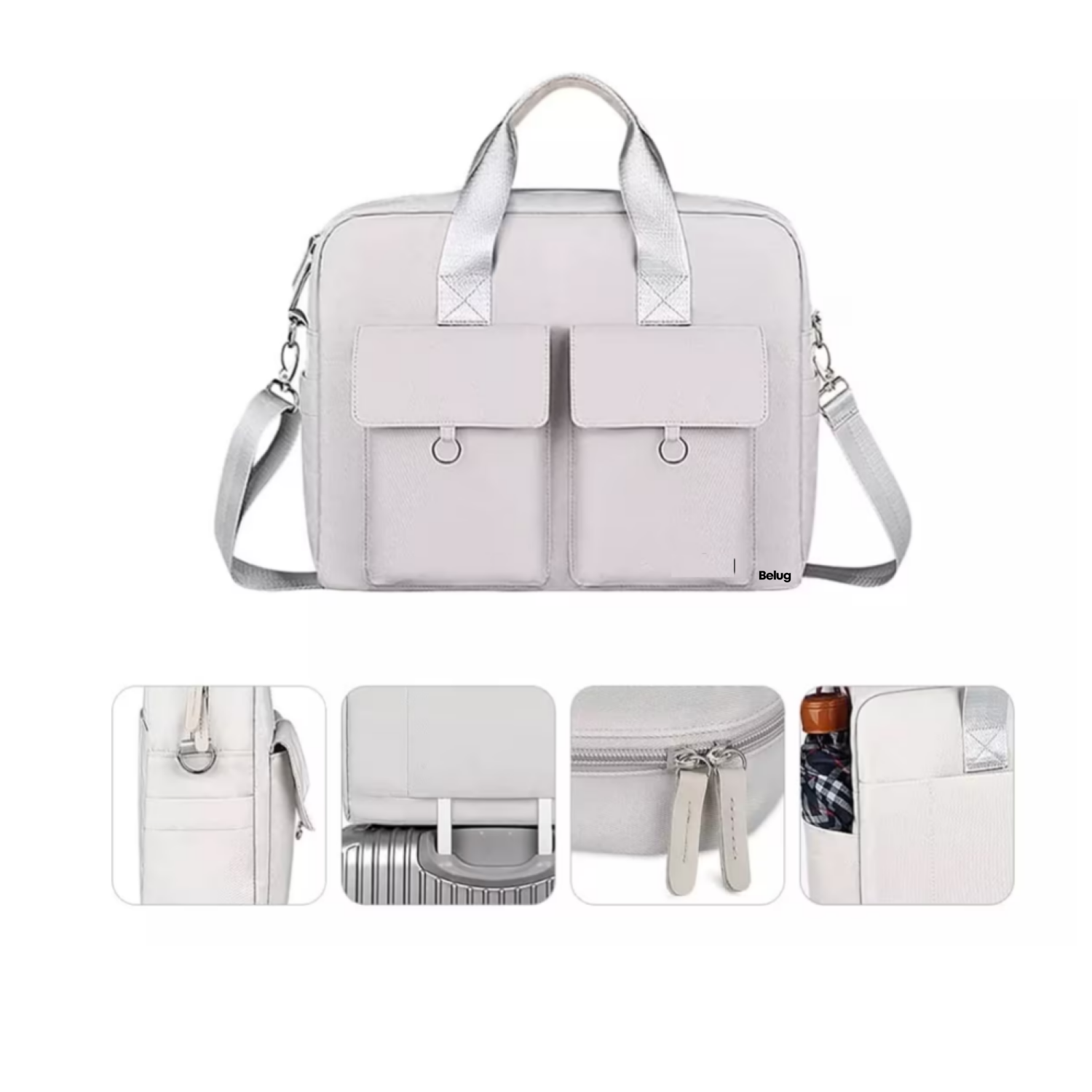 Foto 3 pulgar | Impermeable Maletín Bolsa Para Laptop De 15.6inch Dama Mujer Belug,  Gris