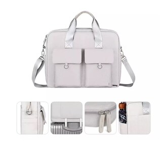 Foto 2 | Impermeable Maletín Bolsa Para Laptop De 15.6inch Dama Mujer Belug, Gris