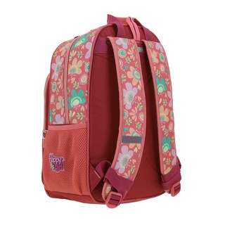 Foto 3 | Mochila Grande Para Niña Chenson Happy Girl Rosa Floris Porta Tablet De Hasta 10''. Rosa