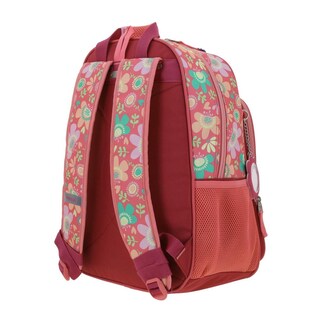 Foto 5 | Mochila Grande Para Niña Chenson Happy Girl Rosa Floris Porta Tablet De Hasta 10''. Rosa