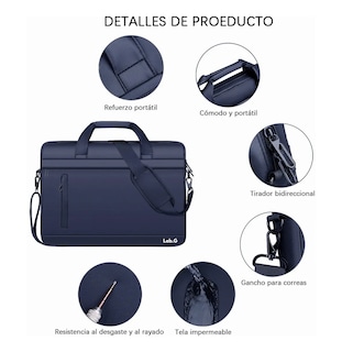 Foto 5 | Portafolios Lab.g Mochila Para Computadora Azul Marino