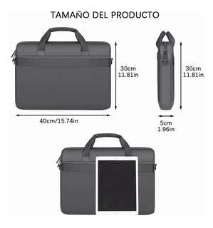 Foto 3 | Portafolios Lab.g Mochila Para Computadora Gris Oscuro