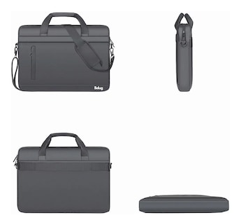 Foto 2 | Portafolios Belug Mochila Para Computadora Gris Oscuro