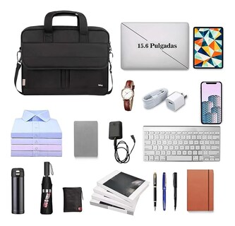 Foto 2 | Maletín Portafolio Belug Para Laptop De 15.6 In Negro