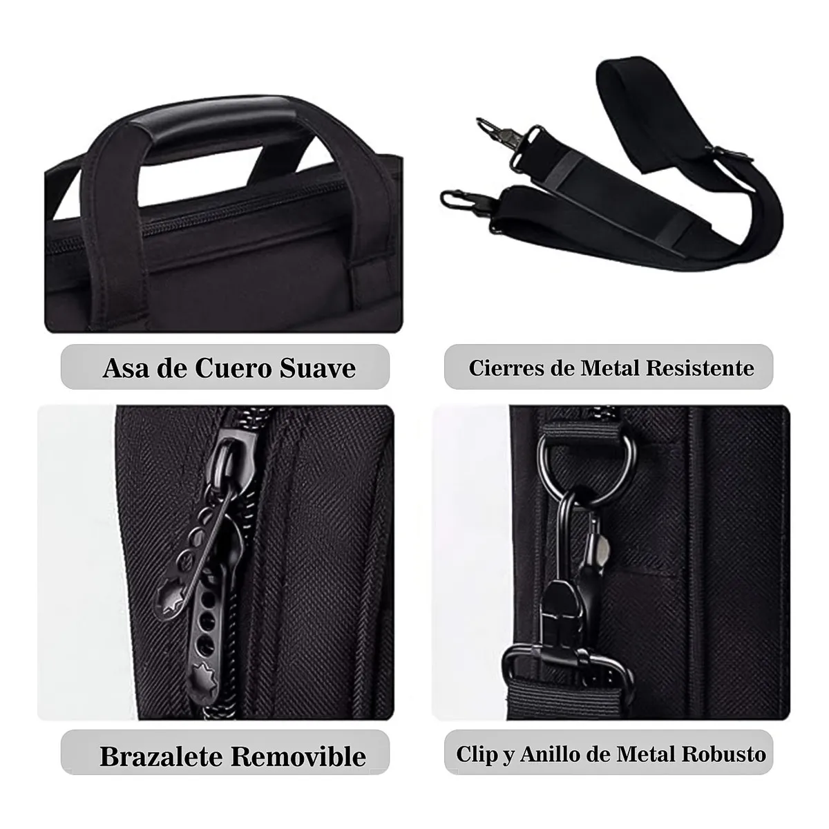Foto 5 | Maletín Portafolio Belug Para Laptop De 15.6 In Negro