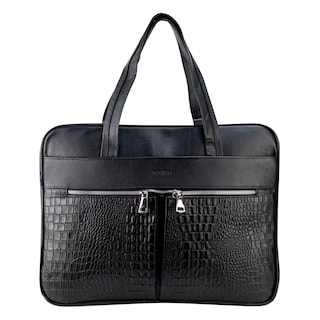 Foto 1 | Portafolio Unisex Negro Piel 100% Nukita Piel Rene Nueva Imagen